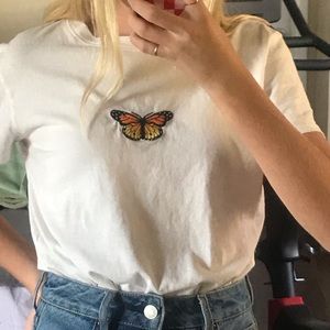 Brandy Melville Hailie butterfly top